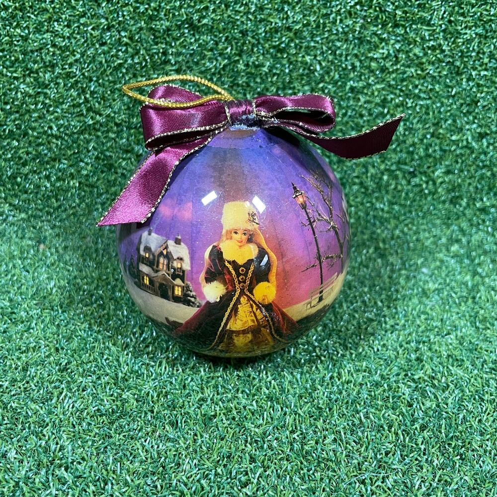 1996 Mattel Matrix Holiday Barbie Christmas Ball Ornament